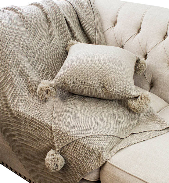 Chunky Knit Throw Pillow