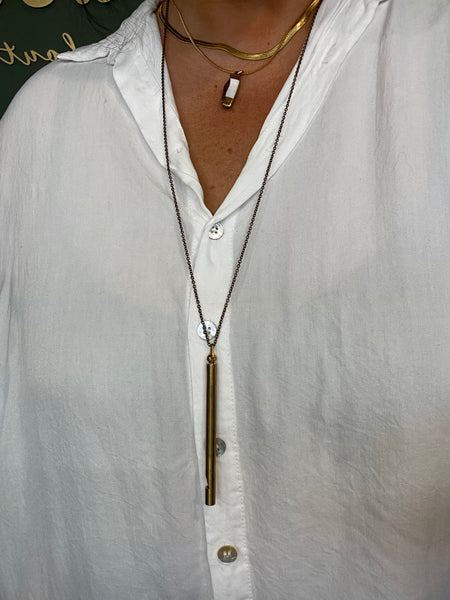 Brass Whistle Necklace