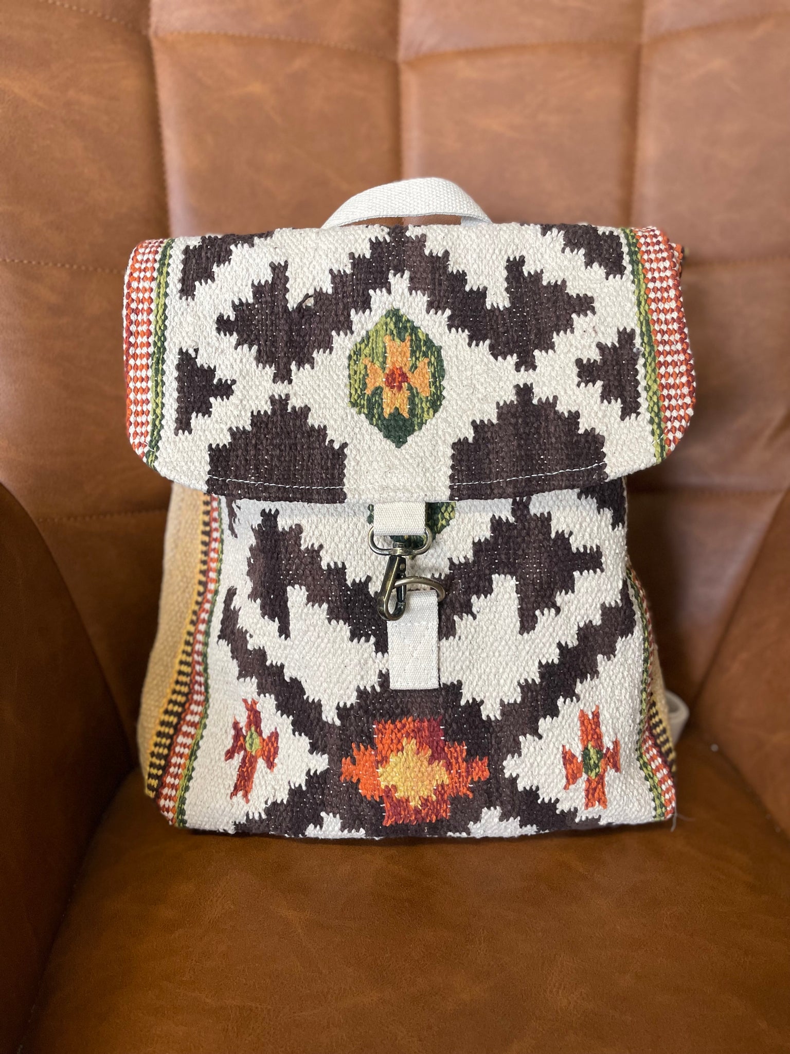 Woven Aztec Backpack