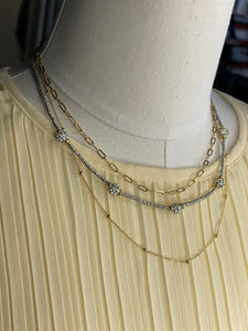 Zara 3-Chain Necklace