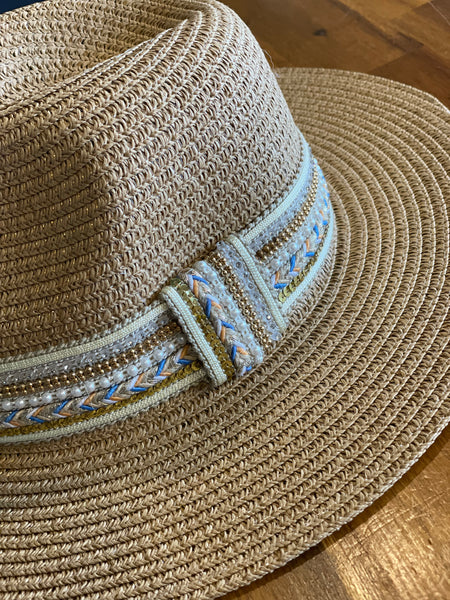 Cheyenne Beaded Straw Hat