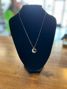 Mother Of Pearl Moon and Star Necklace