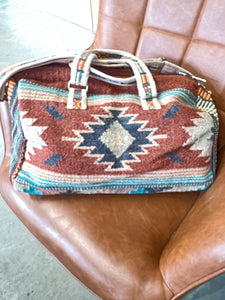 Aztec Woven Duffle Bag