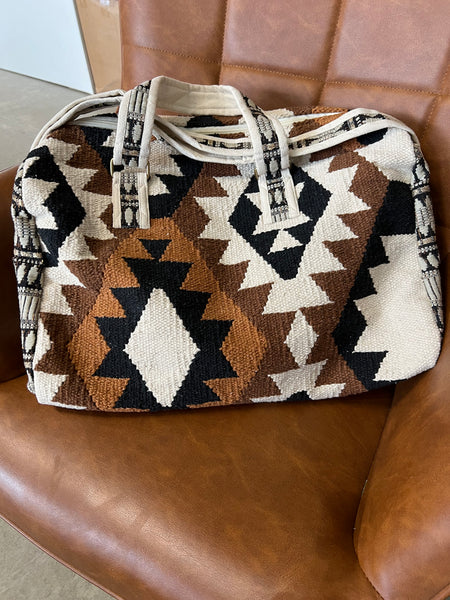 Aztec Woven Duffle Bag