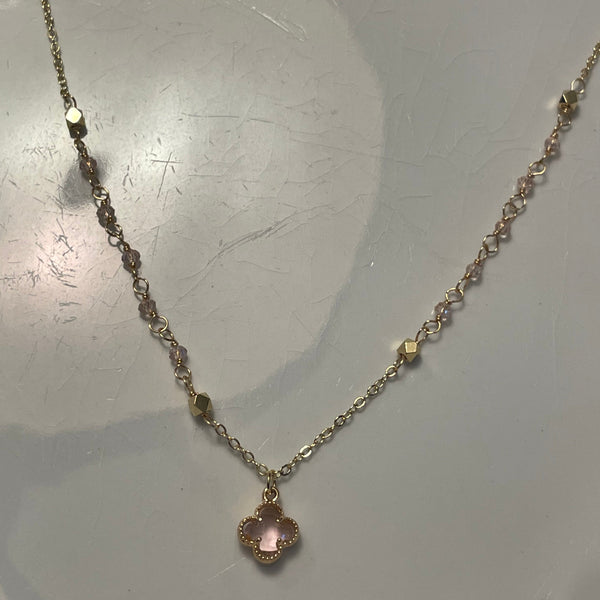 Cade Pink Charm Necklace