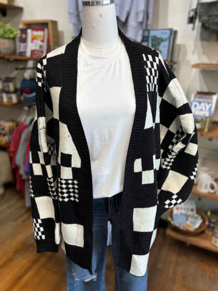 Color Block Cardigan