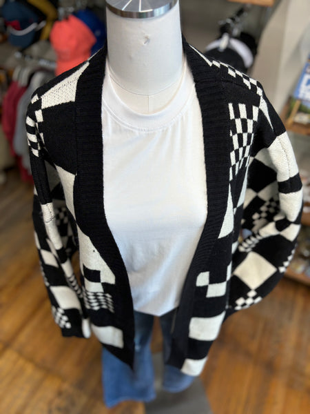 Color Block Cardigan