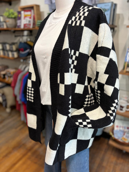 Color Block Cardigan