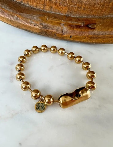 Gold Ball Chain Bracelet