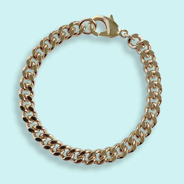 Heavy Gold Chain Bracelet
