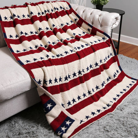 50" x 60" Stars & Stripes Throw