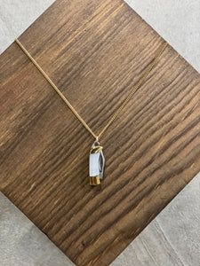 Mini Mother of Pearl Pocket Knife Necklace