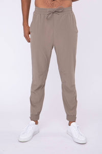 High-Waisted Zip-Up Ankle Joggers
