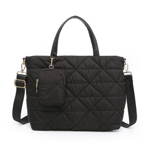 Scout Quilted Nylon Tote - Black